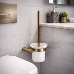 Cersanit Szczotka do WC ścienna miedź szczotkowana