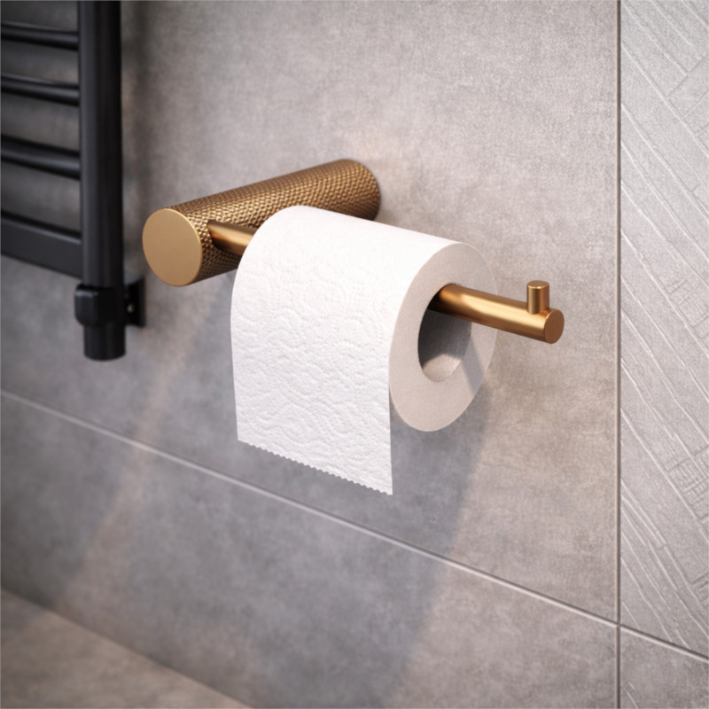 Cersanit Uchwyt na papier toaletowy miedź szczotkowana