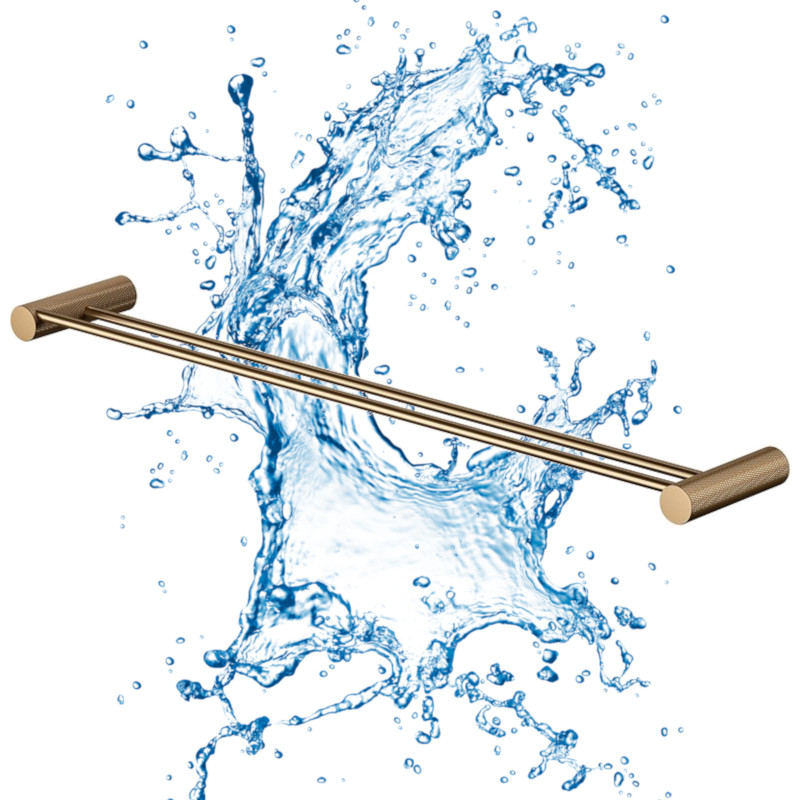 Cersanit Wieszak na ręcznik podwójny miedź szczotkowana