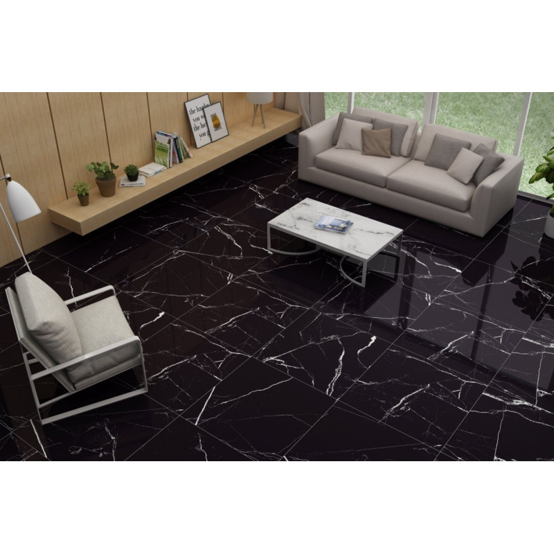 Płytka gresowa 60x60 Markinia Silver czarny gat. I