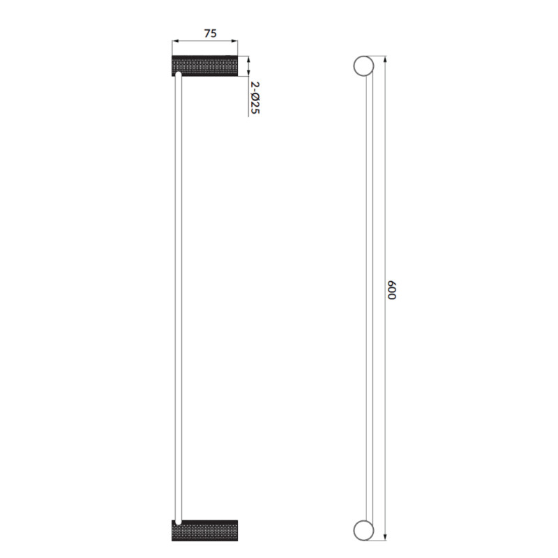 Cersanit Wieszak na ręcznik pojedynczy chrom
