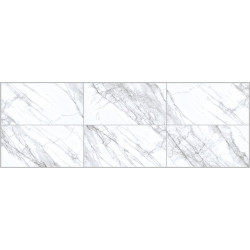 Płytka gresowa 60x120 cm Makalu Polished biały gat. I