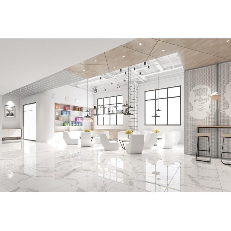 Płytka gresowa 60x60 Statuario Soft biały gat. I