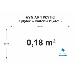 Płytka gresowa 30x60 White Aparichy biały gat. I