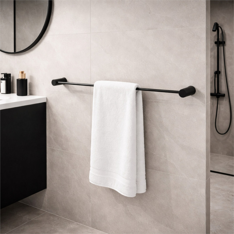 Cersanit Wieszak na ręcznik pojedynczy czarny