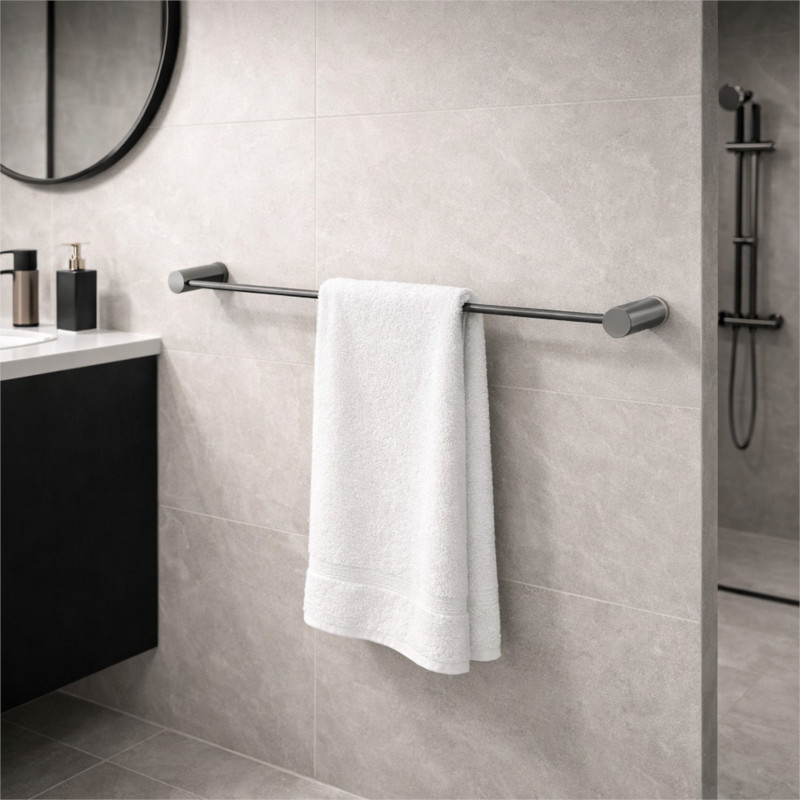 Cersanit Wieszak na ręcznik pojedynczy gun metal