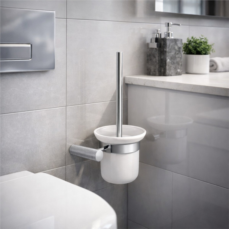 Cersanit Szczotka do WC ścienna chrom