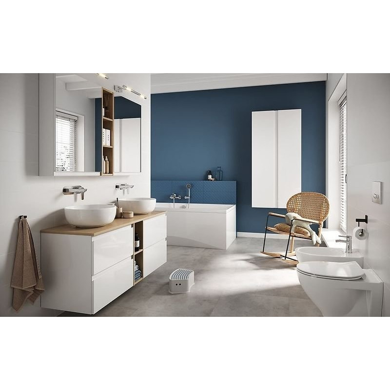 Elegancka umywalka ceramiczna Moduo 40 cm - stylowy akcent do każdej łazienki!