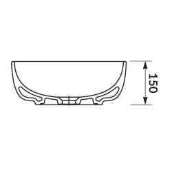 Elegancka umywalka ceramiczna Moduo 40 cm - stylowy akcent do każdej łazienki!