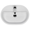 Elegancka Umywalka Ceramiczna Nablatowa Caspia Oval 60 cm - Styl i Funkcjonalność!