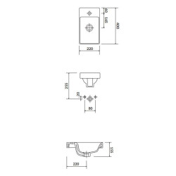 Elegancka Umywalka Moduo 40 cm – Idealne Rozwiązanie do Każdej Łazienki