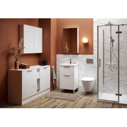 Elegancka, nowoczesna umywalka ceramiczna City 60 cm z funkcjonalnością do każdej łazienki