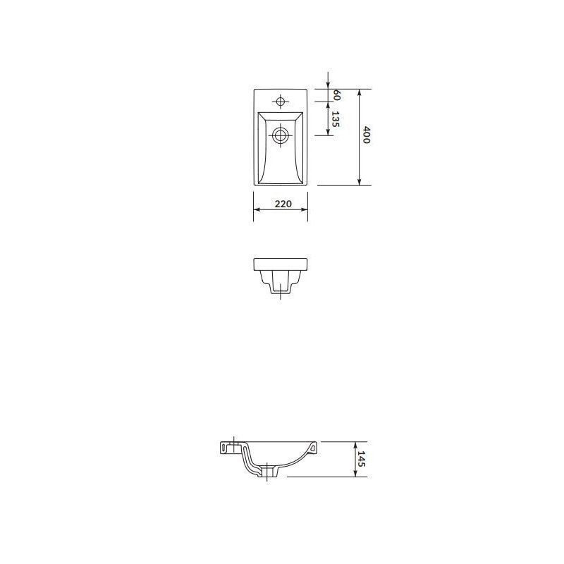 Luksusowa umywalka ceramiczna Como 40 cm – elegancja w Twojej łazience!
