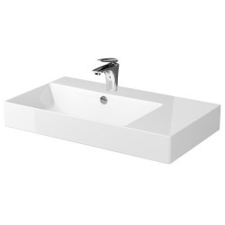 Ceramiczna umywalka Inverto 80 cm prawa - styl i funkcjonalność dla Twojej łazienki