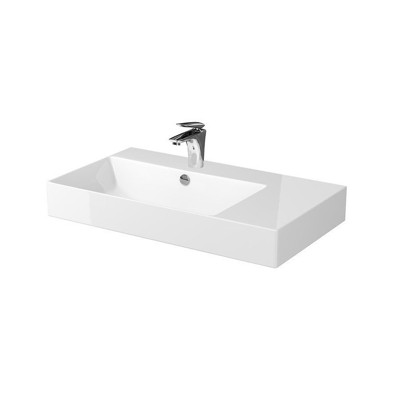 Ceramiczna umywalka Inverto 80 cm prawa - styl i funkcjonalność dla Twojej łazienki