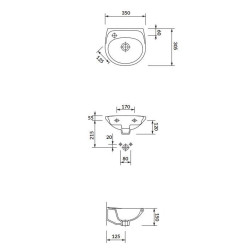 Ekskluzywna umywalka Eko 35 cm lewa – stylowa i trwała elegancja!