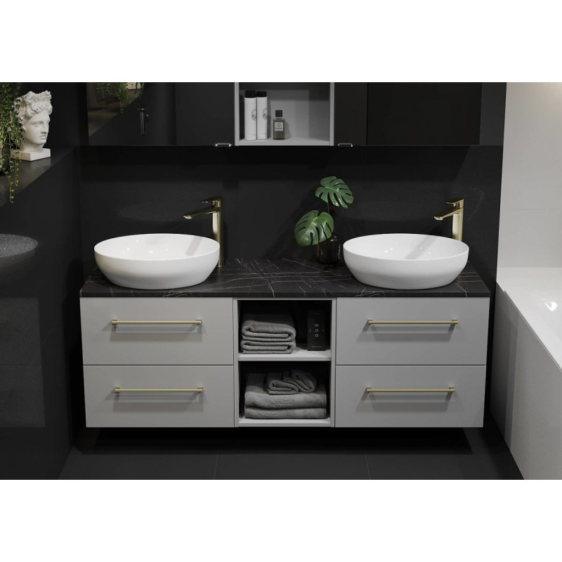 Ceramiczna umywalka Larga Elipsa 50x38 cm - elegancja i trwałość dla Twojej łazienki!