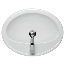 Owalna Umywalka Ceramiczna Calla - Elegancja i Styl w Twojej Łazience, 54 cm