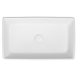 Stylowa umywalka nablatowa City - prostokątna 50x35 cm, elegancja i funkcjonalność w jednym!