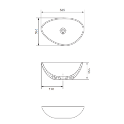 Nowoczesna Umywalka Nablatowa MODUO 55 w Antracytowym Odcieniu - Styl i Funkcjonalność