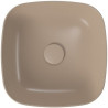 Stylowa Umywalka Nablatowa 38x38 cm w Matowym Brązie - Luksus i Funkcjonalność