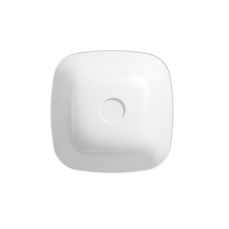 Stylowa umywalka nablatowa Larga 38x38 cm - elegancja i funkcjonalność w Twojej łazience!