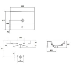 Elegancka Umywalka Meblowa Larga 60 cm – Styl i Funkcjonalność dla Twojej Łazienki