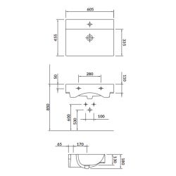 Elegancka Umywalka Meblowa Inverto 60cm - Styl i Funkcjonalność dla Twojej Łazienki