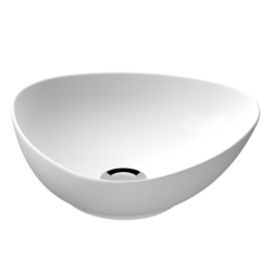 Elegancka umywalka nablatowa CERSANIT SAVIO 40cm - styl i blask w Twojej łazience