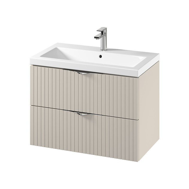 Elegancka Kaszmirowa Szafka z Umywalką Cersanit Tirso 80cm - Nowoczesne Wnętrza