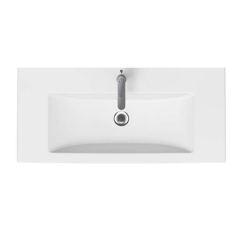 CERSANIT TIRSO - Elegancka szafka z umywalką 100 cm, Kaszmir Matowy, Design DSM - Nowość!