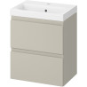 Elegancka Szafka z Umywalką Cersanit Moduo Slim 50 cm - Kaszmir Mat, Wiszący Design