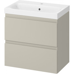 Szafka Wisząca z Umywalką Cersanit Moduo Slim 60 cm, Kaszmir Matowy, Nowoczesny Design