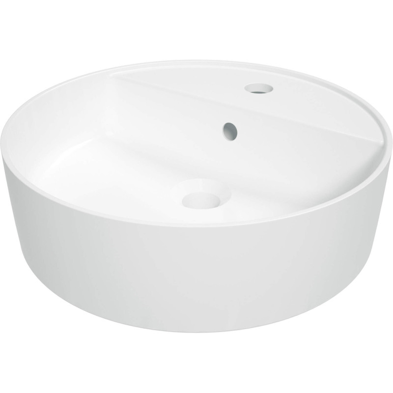 Elegancka umywalka ceramiczna nablatowa z otworem na baterię - Styl i funkcjonalność