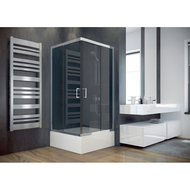 Kabina prysznicowa kwadratowa Modern 165 niska 90x90 cm transparentna