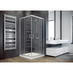 Kabina prysznicowa kwadratowa Modern 185 90x90 cm transparentna