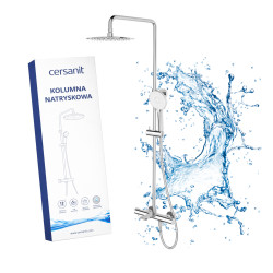 Cersanit Virgo Kolumna Natryskowa z Wylewką - Chrom