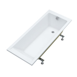 wanna akrylowa Stabilsound Plus® Milos 160x70x57 cm, prostokątna ze stelażem