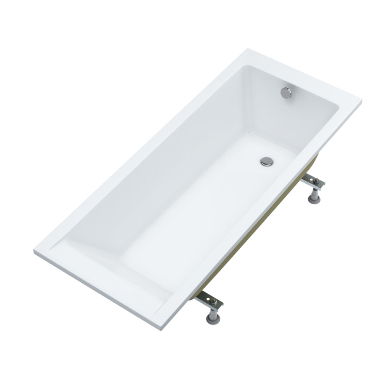 wanna akrylowa Stabilsound Plus® Milos 160x70x57 cm, prostokątna ze stelażem