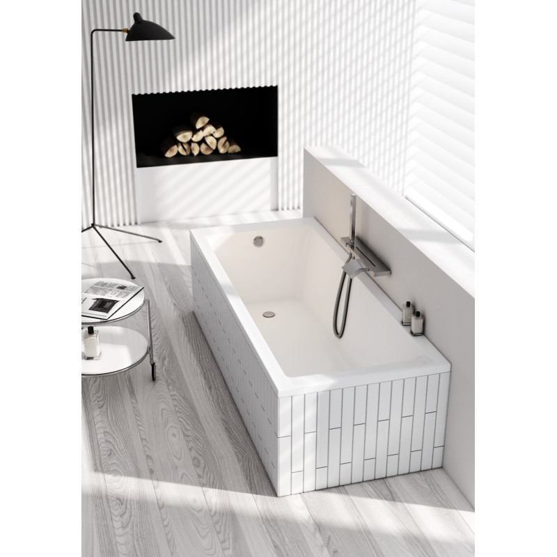 wanna akrylowa Stabilsound Plus® Milos 150x70x57 cm, prostokątna ze stelażem