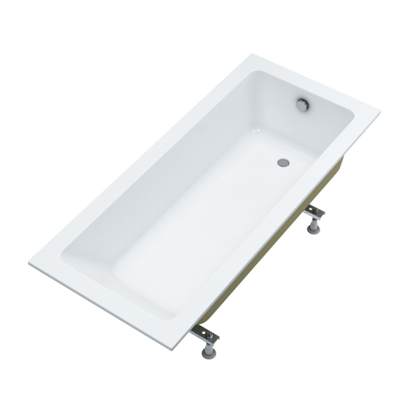 wanna akrylowa Stabilsound Plus® Fair 160x75x57 cm, prostokątna ze stelażem