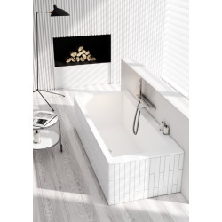 Wanna prostokątna do zabudowy Schedline VELLA SLIM 180x80 ze stelażem