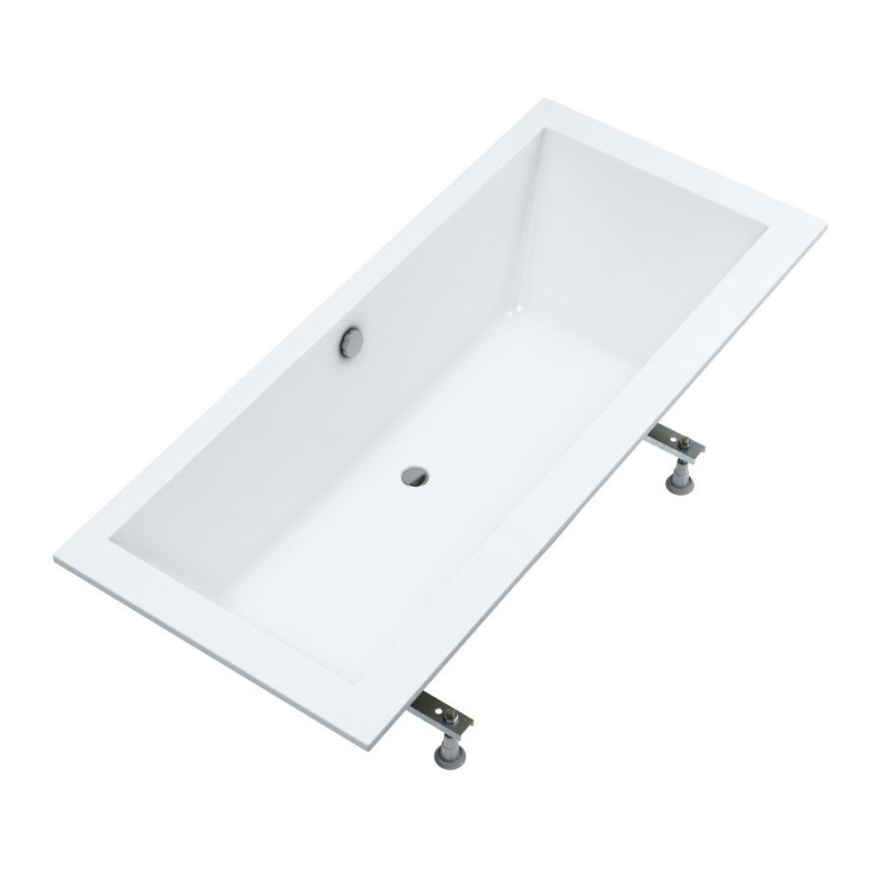 Wanna prostokątna do zabudowy Schedline VELLA SLIM 180x80 ze stelażem