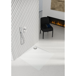 Schedline Brodzik kompozytowy Stabilsound Plus® Libra Smooth White 80x80x3 cm, kwadratowy, Gwarancja 15 lat