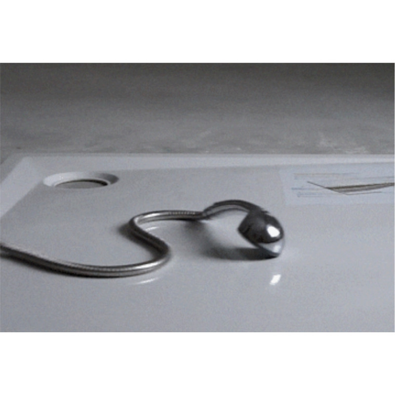 Schedline Brodzik kompozytowy Stabilsound Plus® Libra Smooth White 80x80x3 cm, kwadratowy, Gwarancja 15 lat