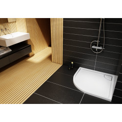 Schedline Brodzik kompozytowy Stabilsound Plus® Erida 100x100x5 cm R55, półokrągły, Gwarancja 15 lat