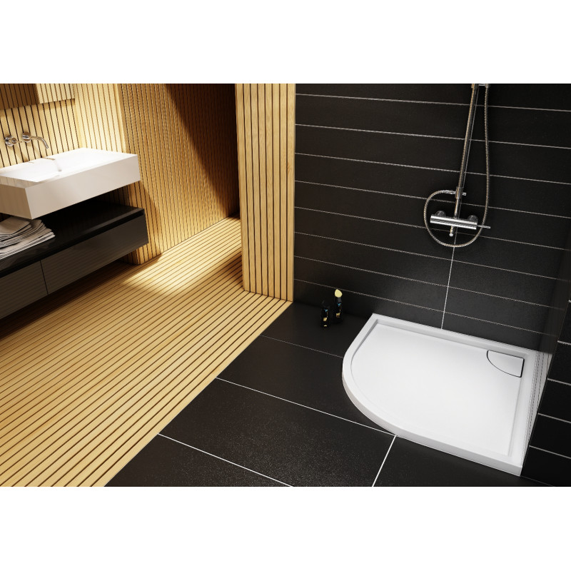 Schedline Brodzik kompozytowy Stabilsound Plus® Erida 100x100x5 cm R55, półokrągły, Gwarancja 15 lat