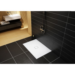 Schedline Brodzik kompozytowy Stabilsound Plus® Erida 80x120x5 cm, prostokątny, Gwarancja 15 lat