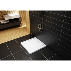 Schedline Brodzik kompozytowy Stabilsound Plus® Estra 90x90x4,5 cm, kwadratowy, Gwarancja 15 lat