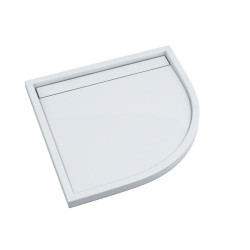 Schedline Brodzik kompozytowy Stabilsound Plus® Estra 90x90x4,5 cm R55, półokrągły, Gwarancja 15 lat